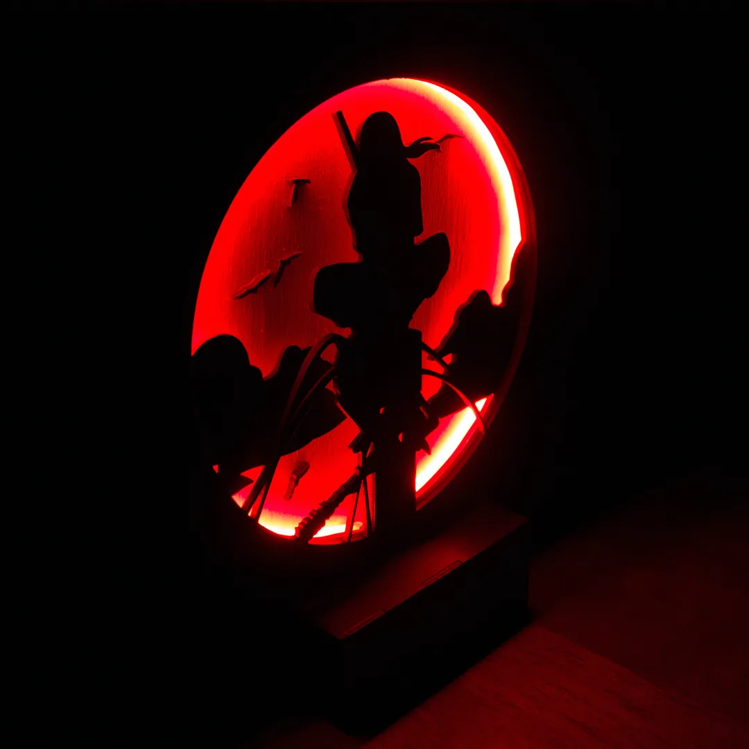 Lámpara Led Flex De Escritorio Itachi (naruto) Makoto Dezain