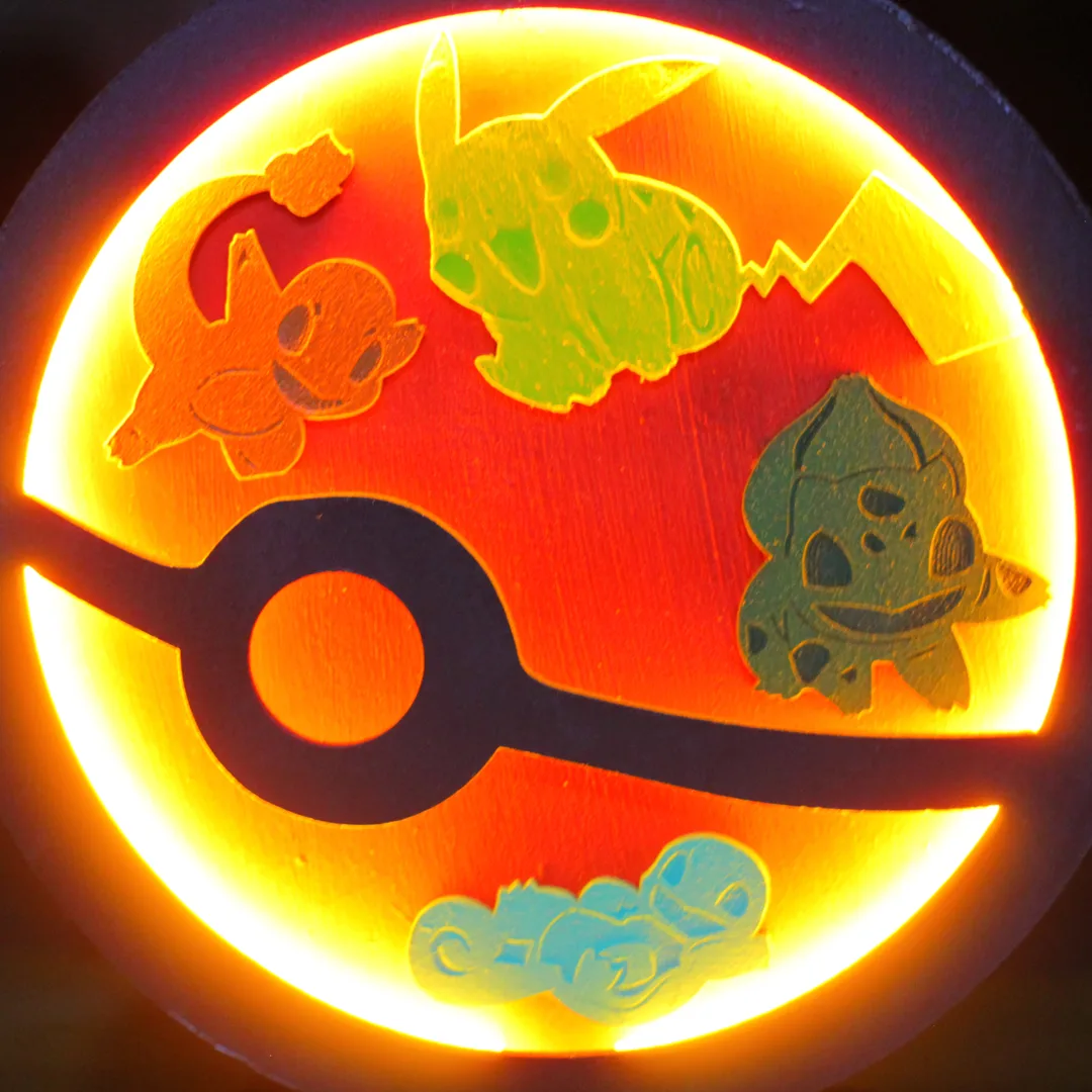 Lámpara Led Flex De Escritorio Pokemon Makoto Dezain