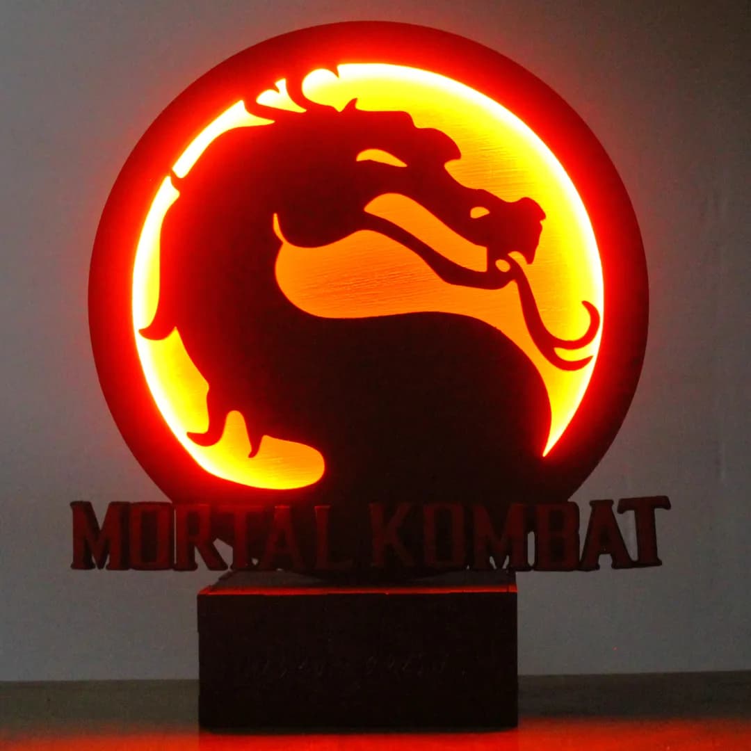 Lámpara Led Flex De Escritorio Mortal Kombat Makoto Dezain