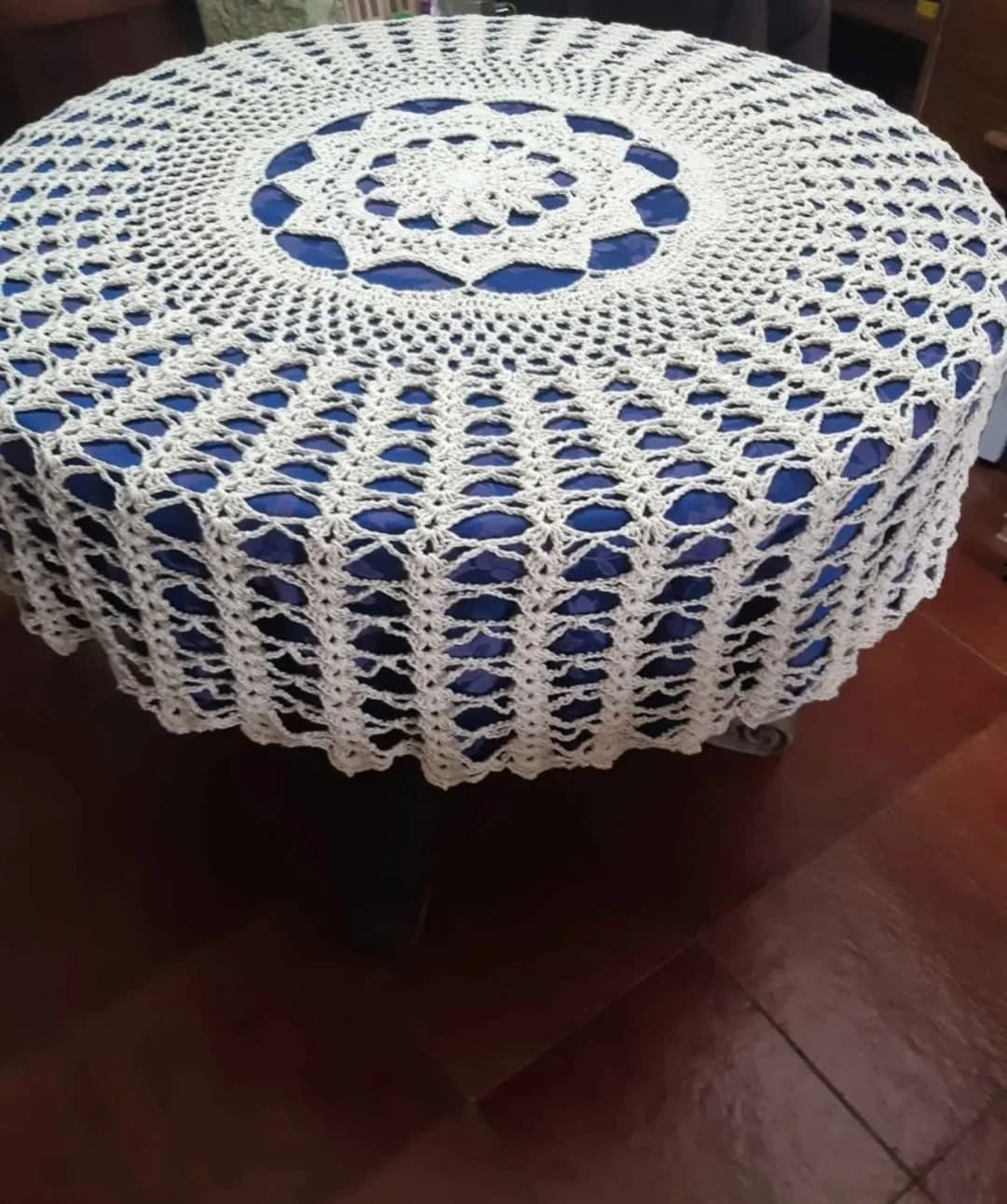 mantel tejido a crochet